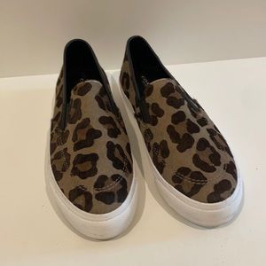 Coach Leopard Slip ons